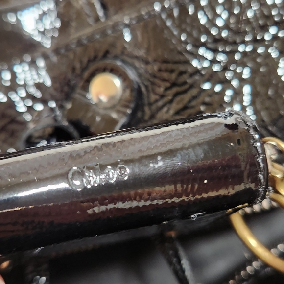 Chloe Black Patent Leather Betty Shoulder Bag w/Coin Purse - Picture 6 of 11